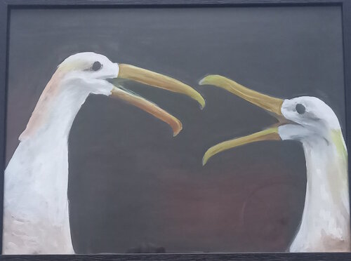 Dialogue de Fous de Marie France De La Cochetiere, Pintura a la venta en Singulart