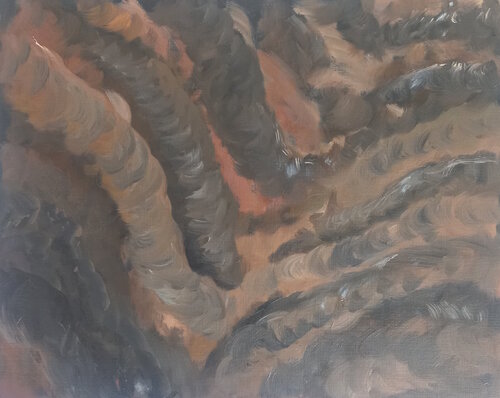 Champ de lave by Marie France De La Cochetiere, Work on Paper for Sale on Singulart