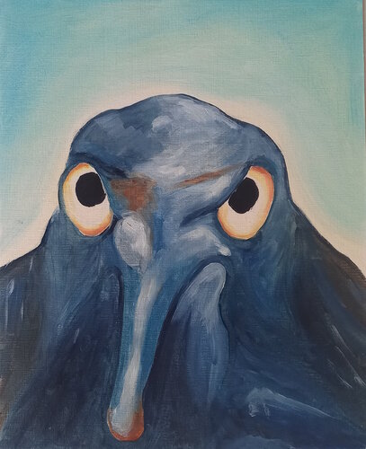 Concentration hypnotique van Marie France De La Cochetiere, Schilderij te koop op Singulart