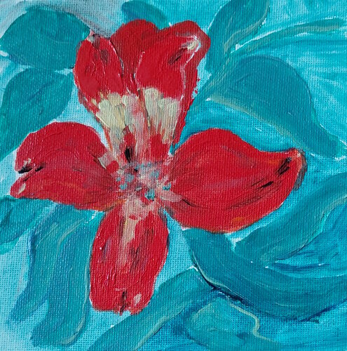 Astroméria by Marie France De La Cochetiere, Painting for Sale on Singulart