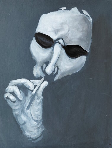 Le Fumeur di Marie France De La Cochetiere, Pittura in vendita su Singulart