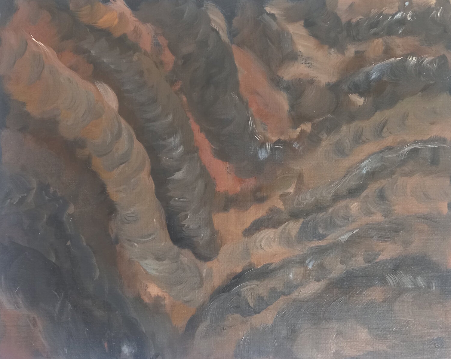 Champ de lave Marie France De La Cochetiere Werk auf Papier zu verkaufen