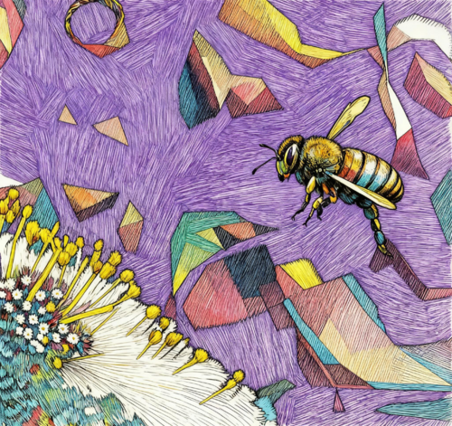 Bee in Flight von Steven Fogel, Digital kaufen auf Singulart