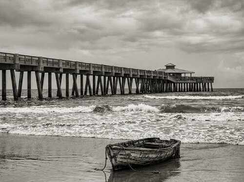 Abandoned Rowboat on a Beach by Steven Fogel, Photography for Sale on Singulart