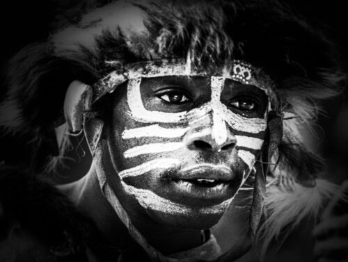 Portrait of Samburu Warrior by Steven Fogel, Photography for Sale on Singulart