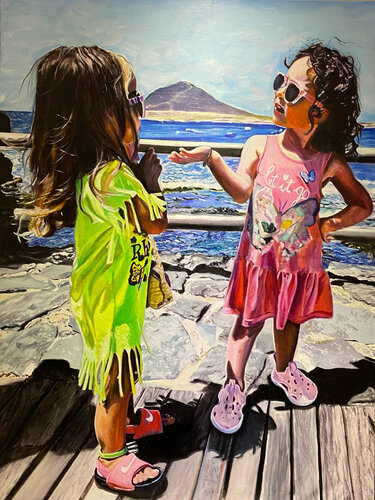 MIRA, TE LO EXPLICO.... de Menchu Marcos, Pintura a la venta en Singulart