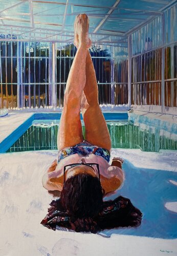POOL von Menchu Marcos, Malerei kaufen auf Singulart