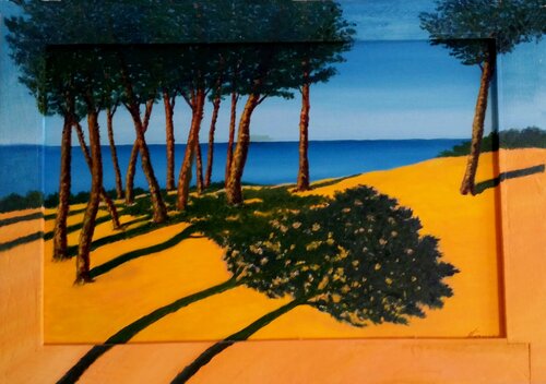 Macchia mediterranea di Silvano Crespi, Pittura in vendita su Singulart