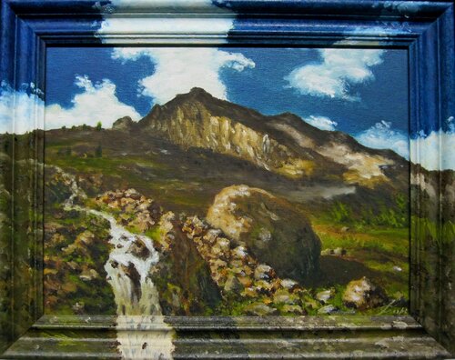 Passo del Sempione di Silvano Crespi, Pittura in vendita su Singulart