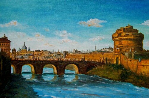 Roma antica di Silvano Crespi, Pittura in vendita su Singulart