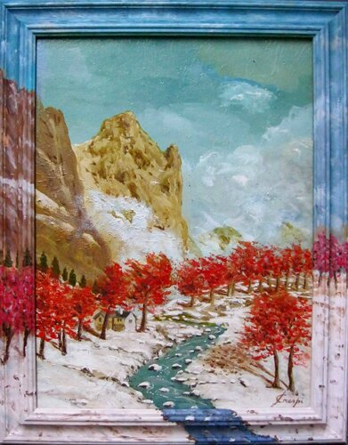 Gli aceri rossi di Silvano Crespi, Pittura in vendita su Singulart