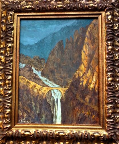 Il Ponte del Diavolo di Silvano Crespi, Pittura in vendita su Singulart