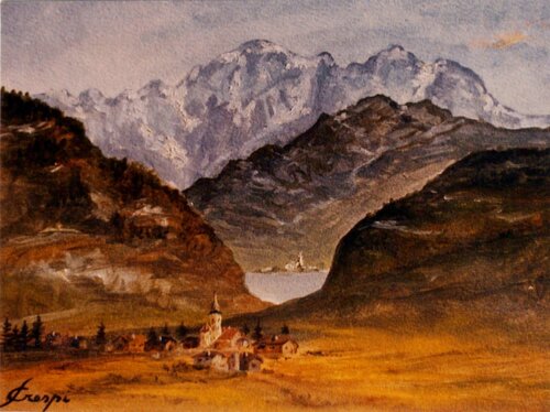 Alleghe di Silvano Crespi, Pittura in vendita su Singulart