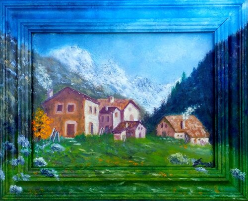 Borgo Valdostano by Silvano Crespi, Painting for Sale on Singulart