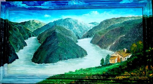 Lo specchio del Grande Nord by Silvano Crespi, Painting for Sale on Singulart