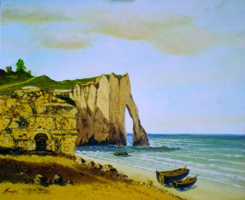 Etretat par Silvano Crespi, Peinture en vente sur Singulart
