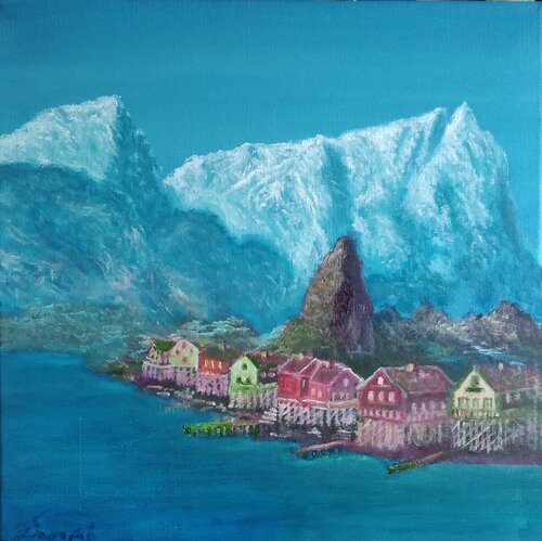 Isole Lofoten by Silvano Crespi, Painting for Sale on Singulart