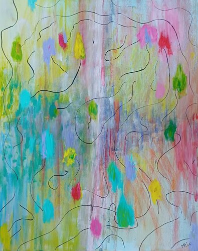 Colourful intuition von Margreet Poolman, Malerei kaufen auf Singulart