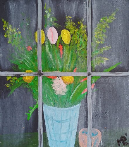 Spring window von Margreet Poolman, Malerei kaufen auf Singulart