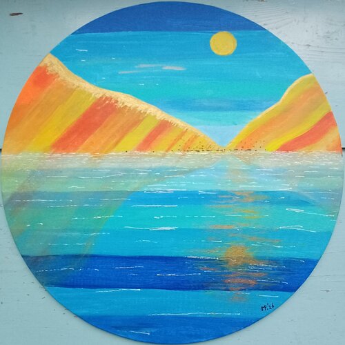 Fantasy Bay Area by Margreet Poolman, Painting for Sale on Singulart