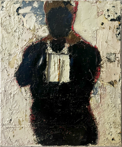 Il peso dell'essere de Giampiero Riccobello, Pintura a la venta en Singulart