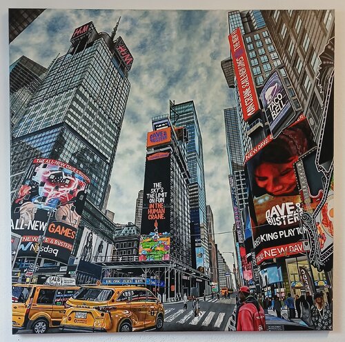 Times Square New York de Valentin Kern, Pintura a la venta en Singulart