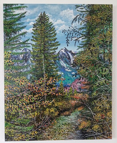 Schiederweiher Herbst von Valentin Kern, Malerei kaufen auf Singulart