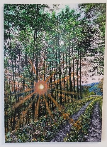 Roter Sonnenuntergang van Valentin Kern, Schilderij te koop op Singulart