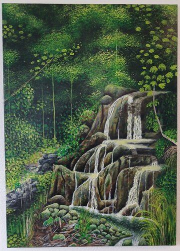 Waldquelle di Valentin Kern, Pittura in vendita su Singulart