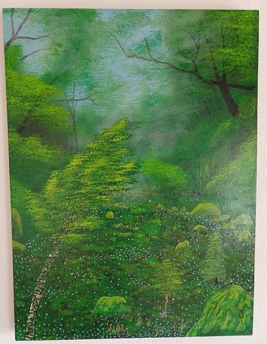 Nebelwald by Valentin Kern, 회화 for Sale on Singulart