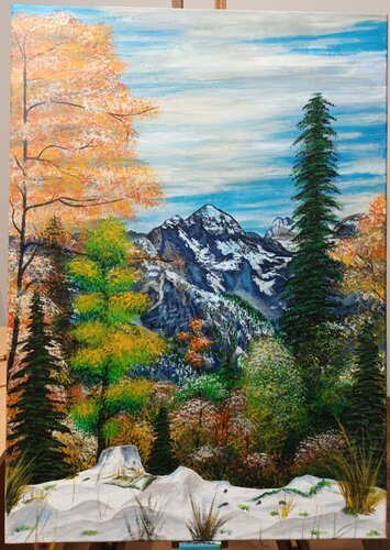 Gebirgsherbst by Valentin Kern, 회화 for Sale on Singulart
