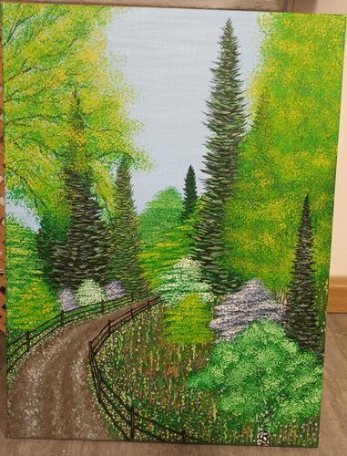 Frühlingsweg by Valentin Kern, 회화 for Sale on Singulart