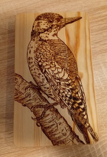 Frühstücksbrett mit Brandmalerei by Valentin Kern, 회화 for Sale on Singulart