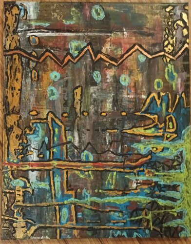 Schmerzende Lanschaft by Valentin Kern, 회화 for Sale on Singulart