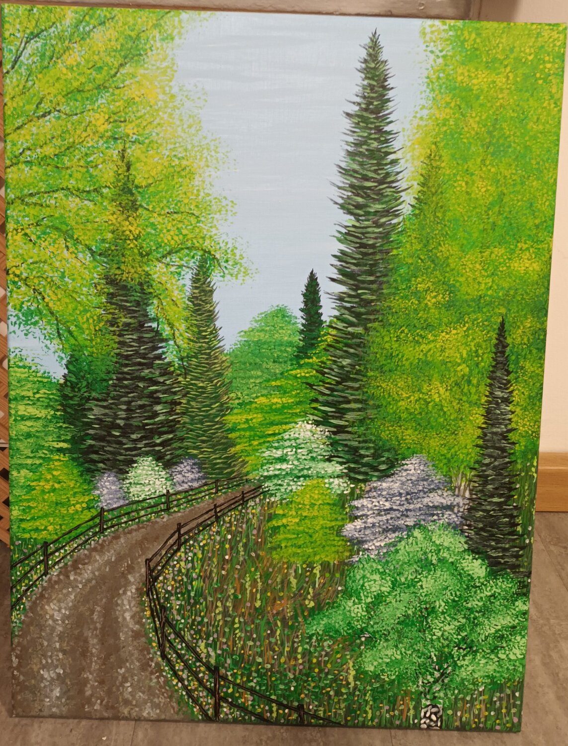 Frühlingsweg Valentin Kern Original painting for sale