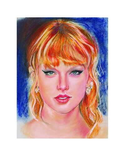 Taylor Swift Pastel par Jon Hillier, Édition en vente sur Singulart