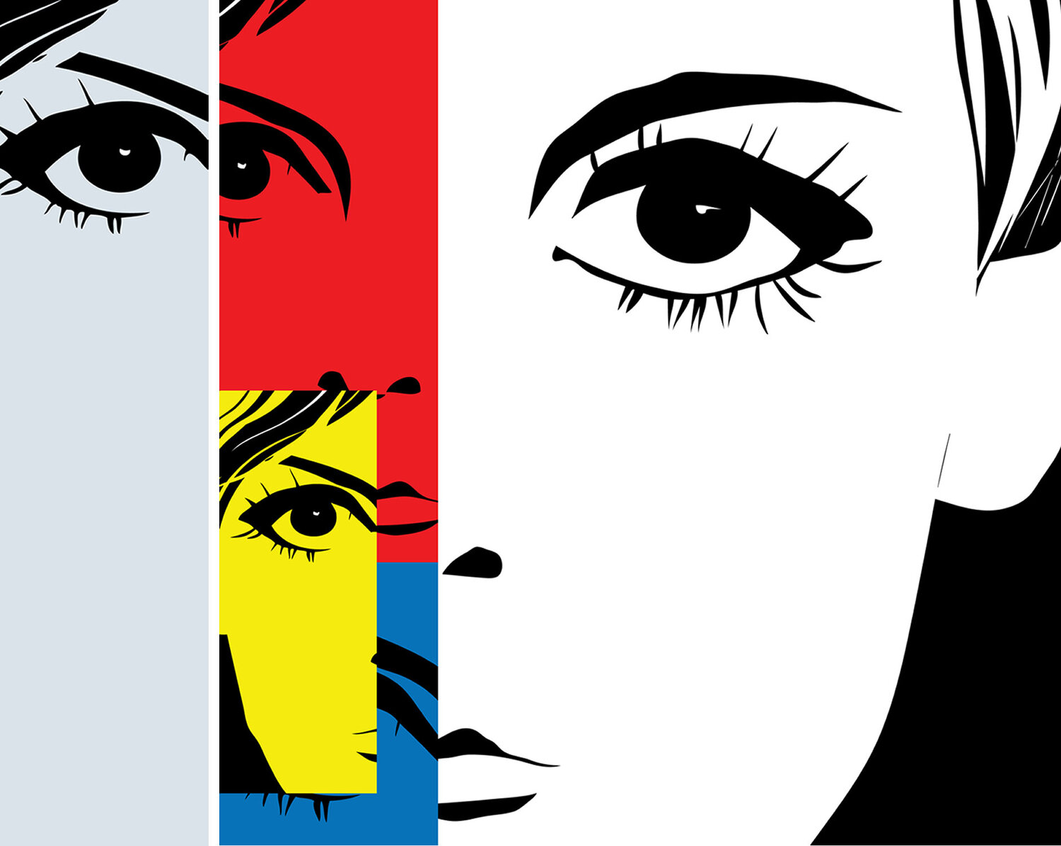 Eyes Giclée print - tweeluik Roos Boonstra Druck zu verkaufen