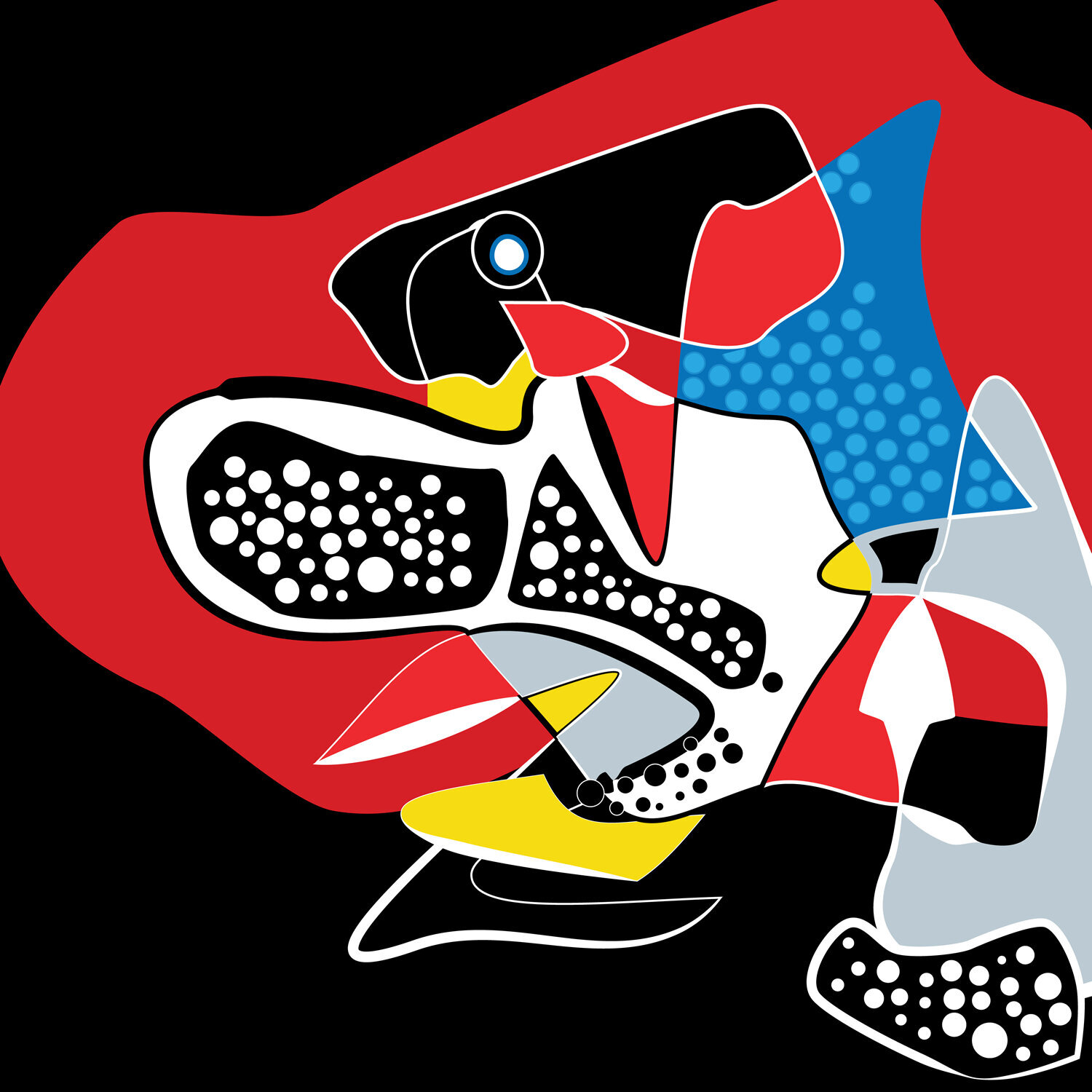 Dog Giclée print Roos Boonstra