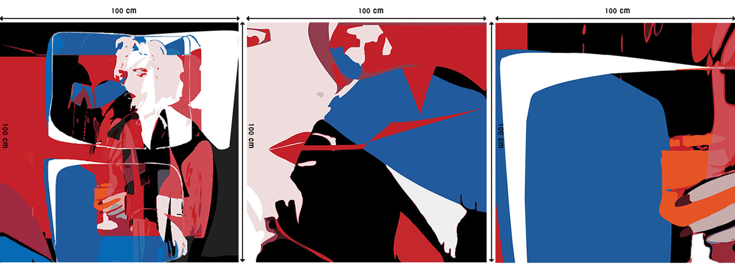 Monroe Giclée print - drieluik Roos Boonstra