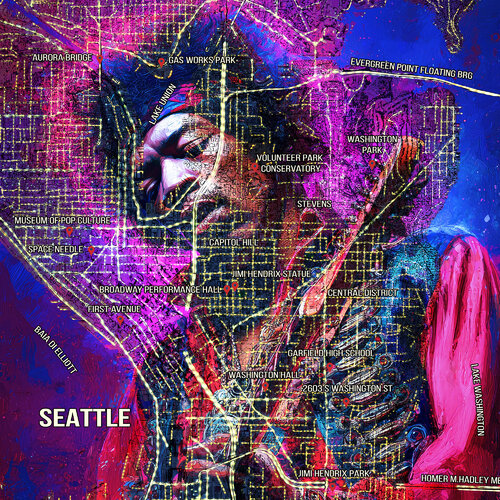 Jimi in Seattle von Giuseppe Di Dio, Digital kaufen auf Singulart