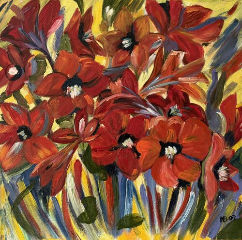 Amaryllis di Marianne Bankmann, Pittura in vendita su Singulart