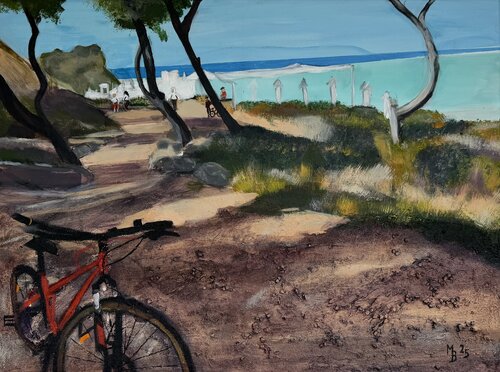 Weg am Meer di Marianne Bankmann, Pittura in vendita su Singulart