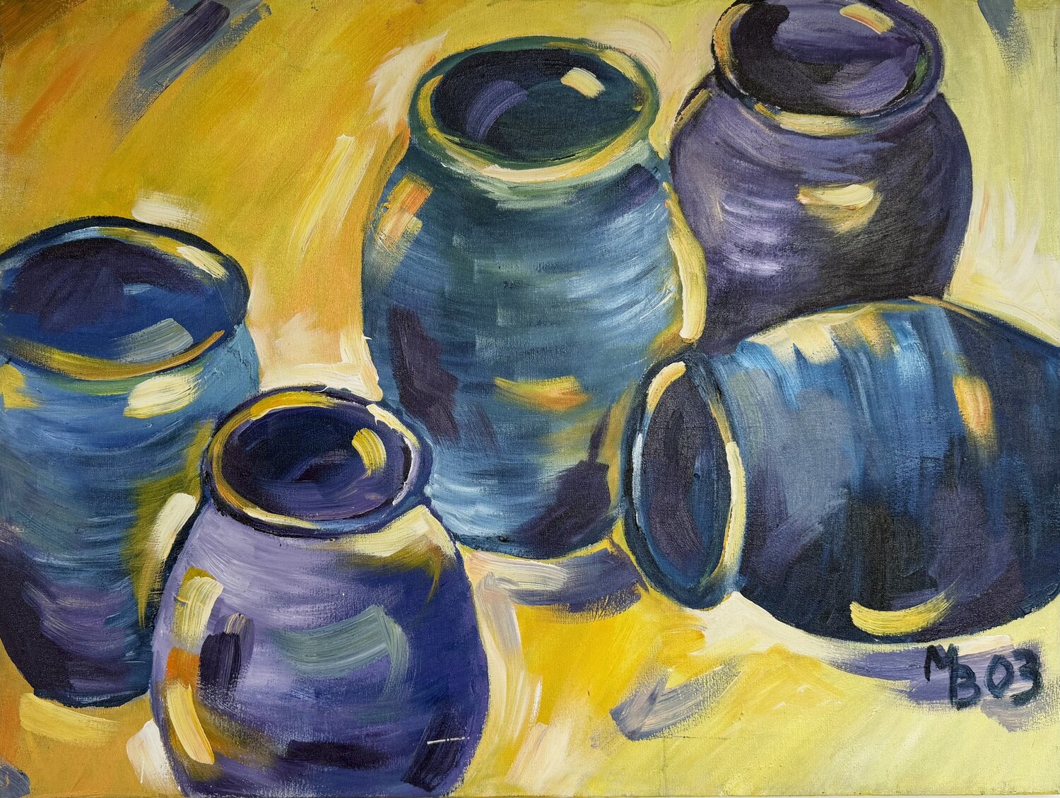 Blaue Tontöpfe Marianne Bankmann