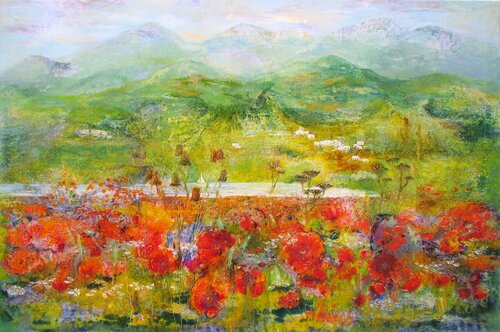 Amapolas del Medíterraneo by Anfisa Zinchenko, Painting for Sale on Singulart