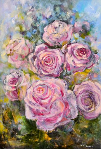 Rosas Reales by Anfisa Zinchenko, Painting for Sale on Singulart