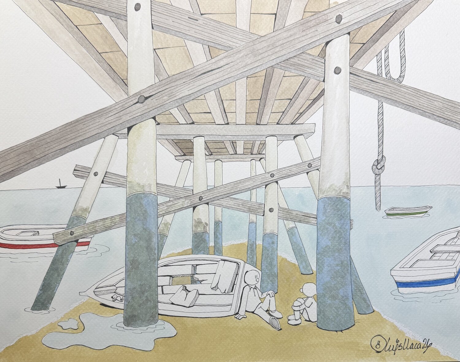 Debajo del Muelle Luis Llaca