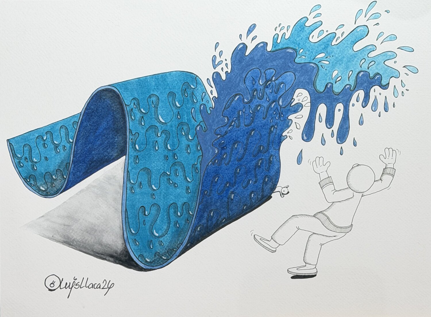 “Wave” Luis Llaca 紙の作品 販売中