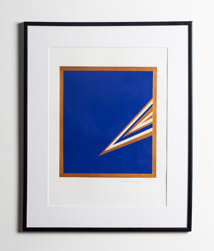 Zarape Azul Rey di Sandra Mazoy, Pittura in vendita su Singulart