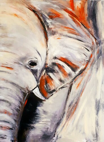 Elefant di Nele Hartmann, Pittura in vendita su Singulart