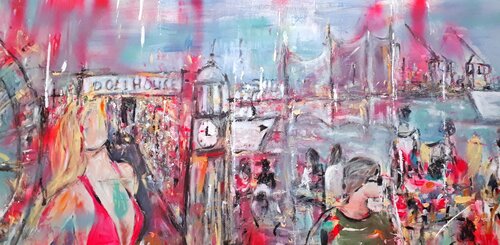 Blick auf Hamburg di Nele Hartmann, Pittura in vendita su Singulart